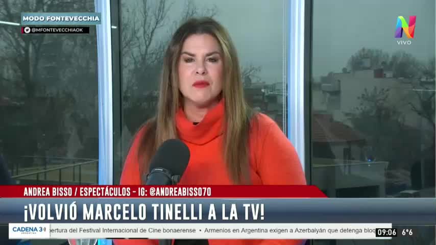 Volvió Marcelo Tinelli a la TV Perfil