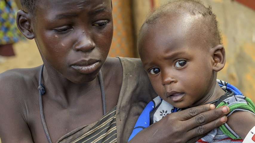 hambre infantil en áfrica