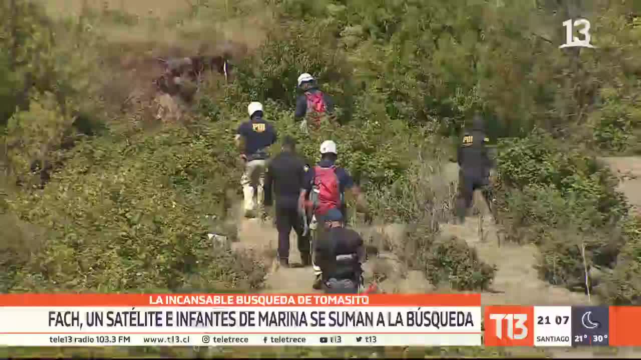 VIDEO]Fach, un satélite y marina se suman a la búsqueda de Tomás