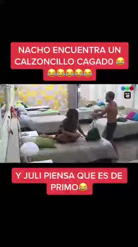 Nacho y Julieta encuentra un calzoncillo sucio