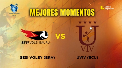 SUDAMERICANO DE VÓLEY - MEJORES MOMENTOS - FECHA 02 - Sesi Vóley (Brasil) vs Club UNIV (Ecuador)