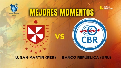 SUDAMERICANO DE VÓLEY - MEJORES MOMENTOS - FECHA 03 - Universidad San Martín (Perú) vs Banco República (Uruguay)