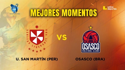 SUDAMERICANO DE VÓLEY - MEJORES MOMENTOS - SEMIFINAL - Universidad San Martín (Perú) vs Osasco (Brasil)