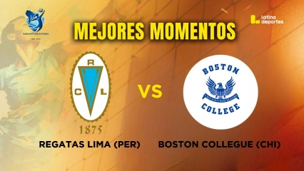 SUDAMERICANO DE VÓLEY - MEJORES MOMENTOS - QUINTO LUGAR - Regatas Lima (Perú) vs Boston College (Chile)